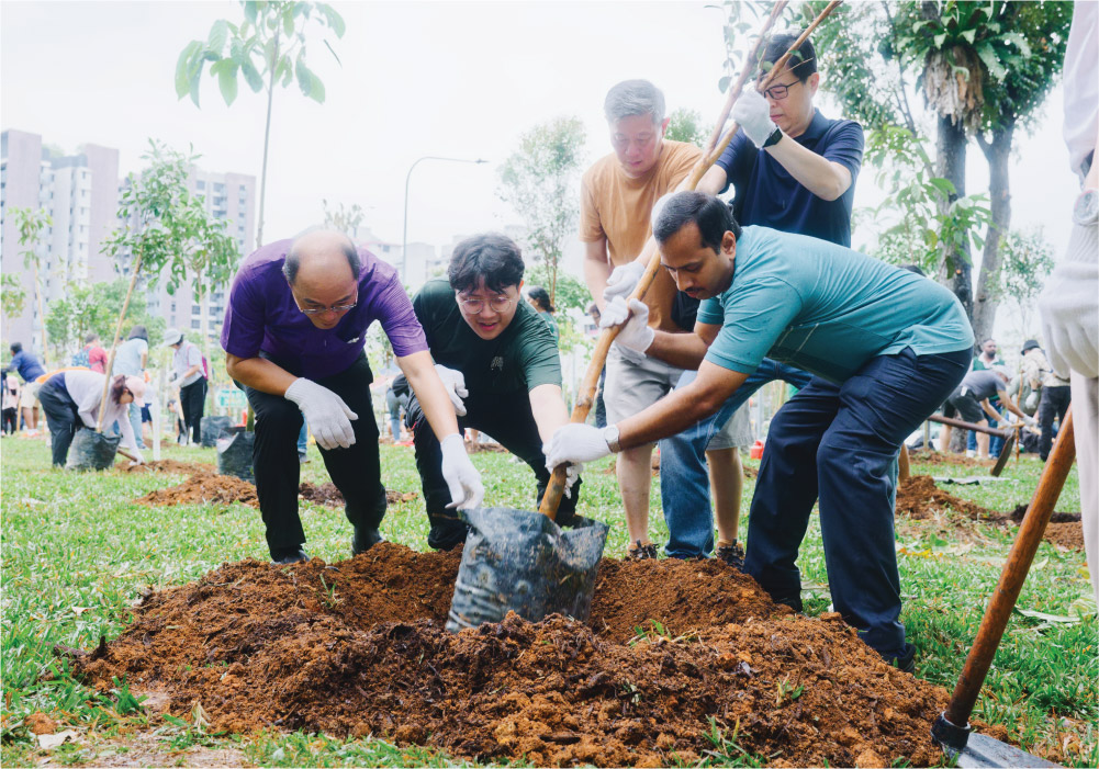 August 2025 | Tree planting with the Methodist Church in Singapore for their 140th anniversary