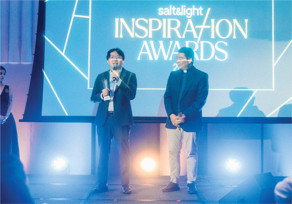 September 2025 | Received the Creation Care Award at Salt&Light’s Inspiration Awards 2025